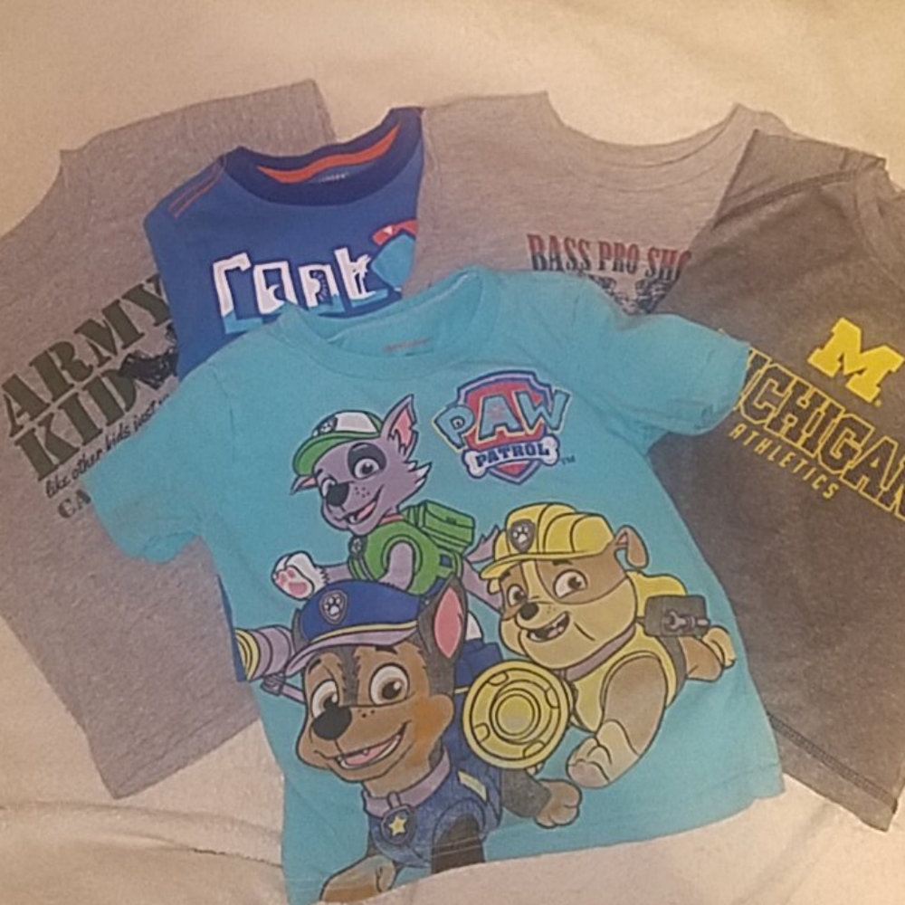 5 t-shirts